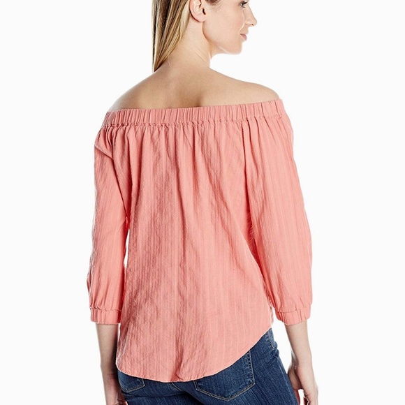 Tropical Palm Tree Peach Small Democracy Top Shirt - Picture 8 of 8